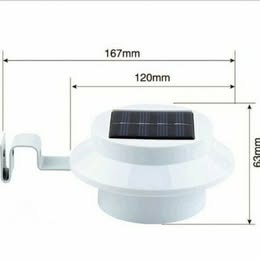 LED Solar Power Light Garden Security Wall Fence Gutter Yard Lights