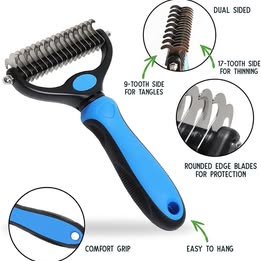 Pet Grooming Comb for Dematting Deshedding