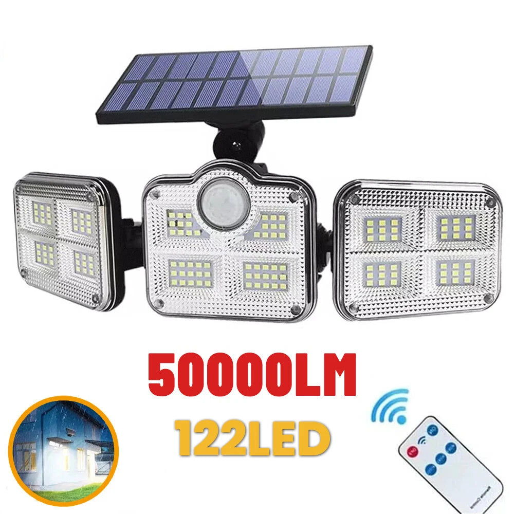 LED Solar Flood Light with Motion Sensor