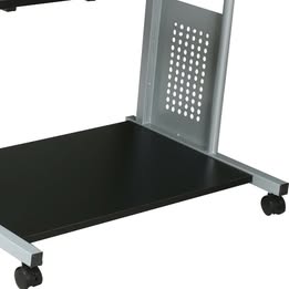 Rolling Computer Desk w/ Printer Shelf Writing and Study Table Home Office