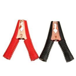 10 Crocodile Alligator Test Clamps 100A 90mm Red & Black