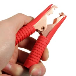 10 Crocodile Alligator Test Clamps 100A 90mm Red & Black