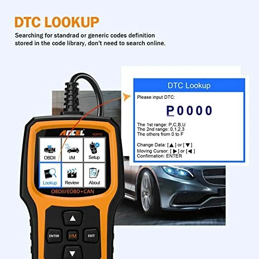 ANCEL Car Diagnostic Scanner Code Reader Tool AD410 OBD2