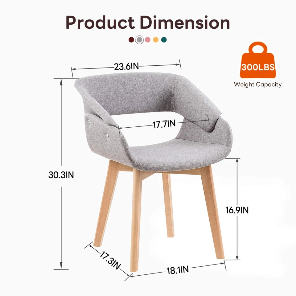 Ivinta Faux Leather Dining Room Chair Set of 2 for Living Room, Restaurant