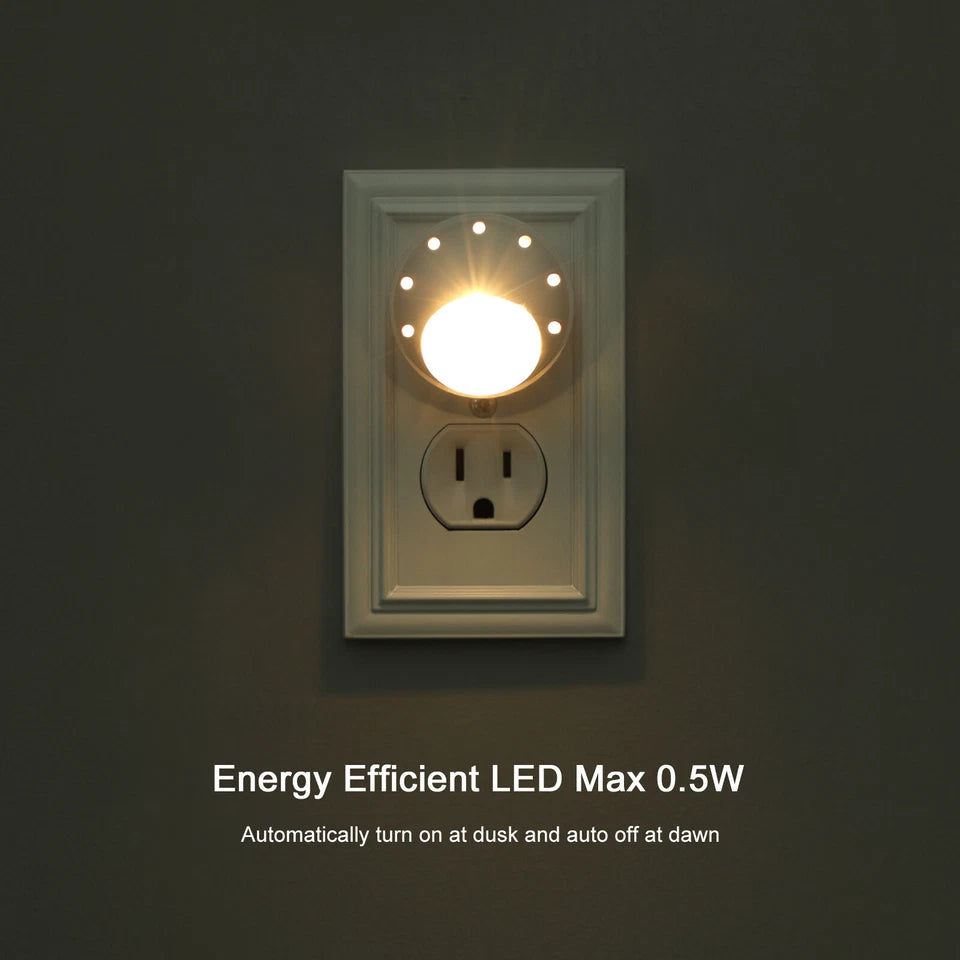 Plug in Light Sensor Night Lights 4 Pack