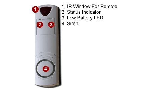 Window Door Sensor Alarm With IR Remote Control + Siren Chime Modes