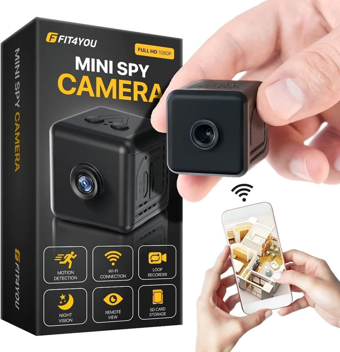 1080P Mini Camera WiFi HD IP Night Vision Home Security Video Audio