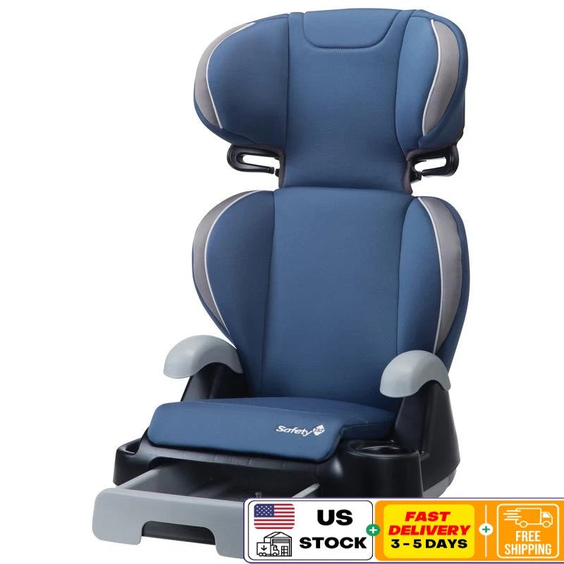 2-in-1 Booster Car Seat W/ Storage Drawer & Cup Holder Forward Facing Safety New