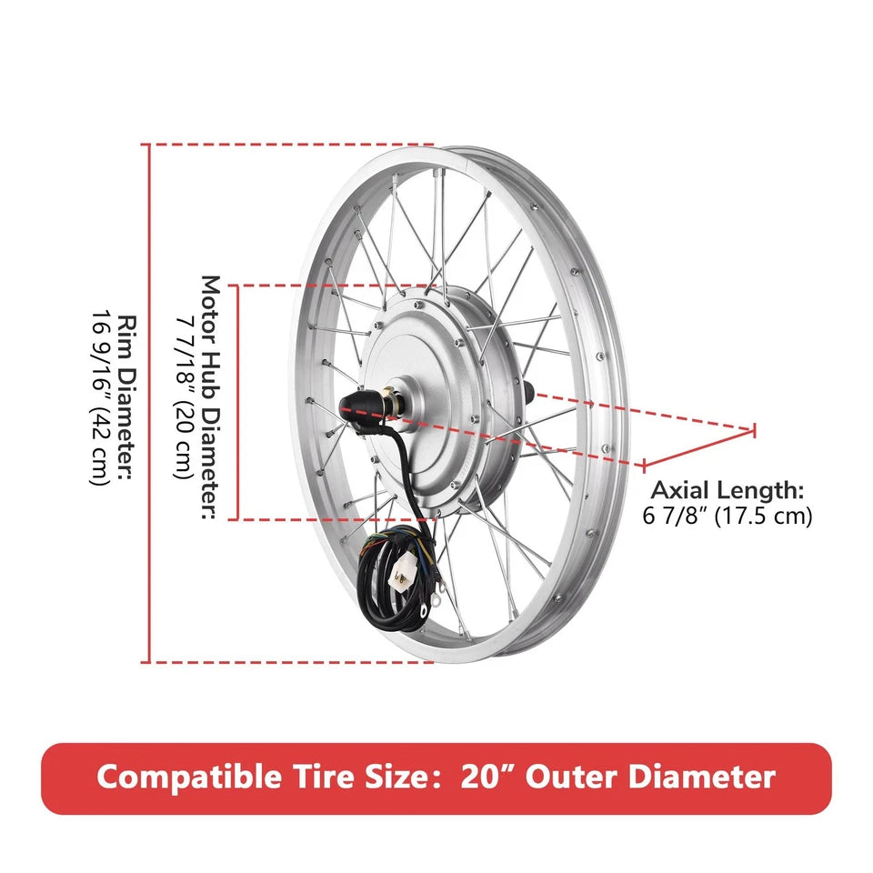 20" Electric Bicycle Front Wheel Conversion Kit