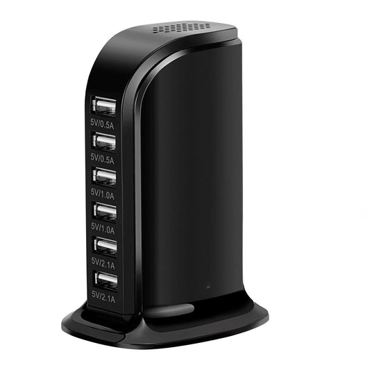 30W Multi 6 Port USB Charger Rapid Charging Station