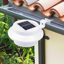 LED Solar Power Light Garden Security Wall Fence Gutter Yard Lights