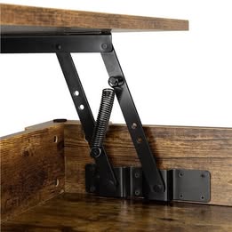 Rustic Lift Top Coffee Table w/Hidden Compartment
