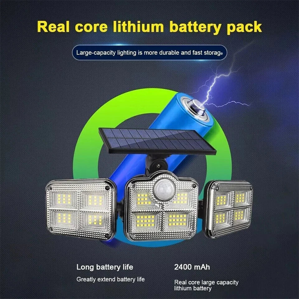 LED Solar Flood Light with Motion Sensor