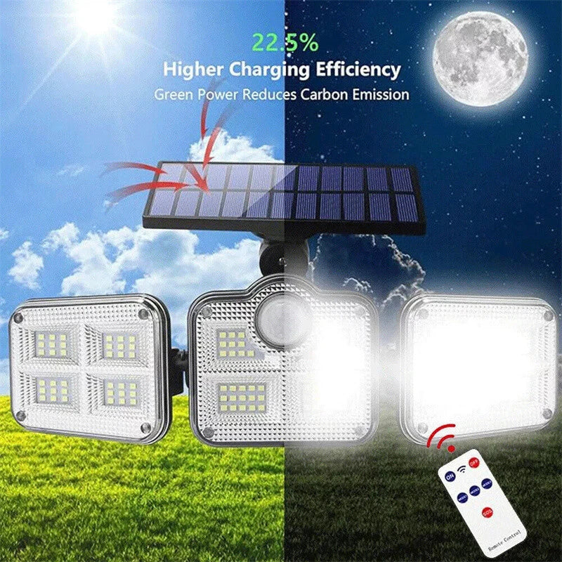 LED Solar Flood Light with Motion Sensor