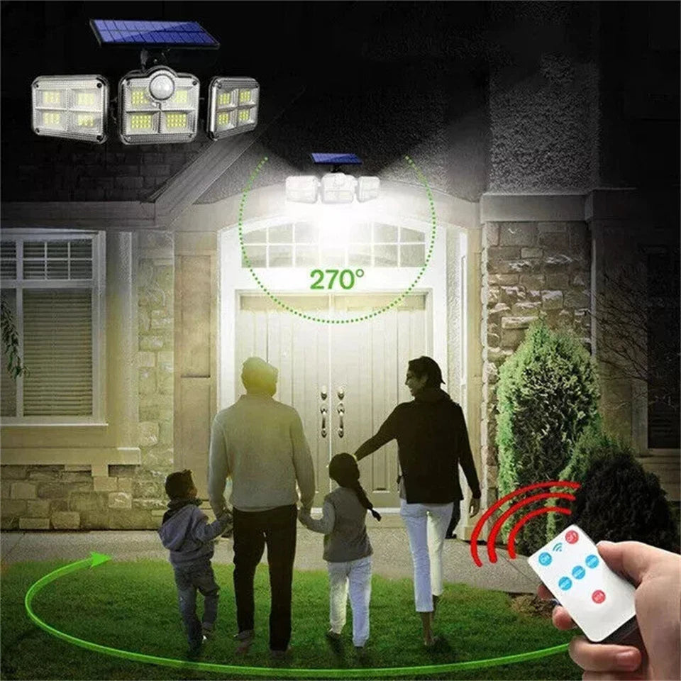LED Solar Flood Light with Motion Sensor