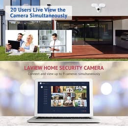 LED  Floodlight  Security Camera with 2600 Lumen  1080P, WiFi