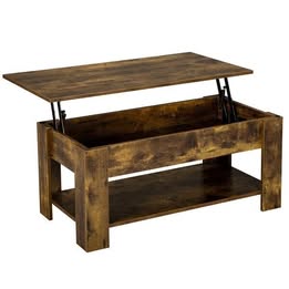 Rustic Lift Top Coffee Table w/Hidden Compartment