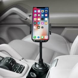 Universal Adjustable Gooseneck Cup Holder Cradle for Cell Phone