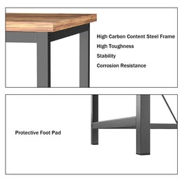 55 inch Computer Table Study Desk  Workstation