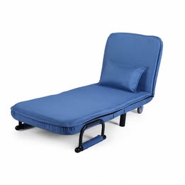 Folding Sofa Chair Chaise Lounge Single Sleeper Bed Arm Chair