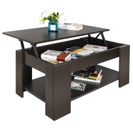 Lift-up Coffee Table with Hidden Storage Compartment