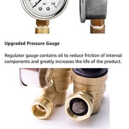Lead-free Water Pressure Regulator Gauge