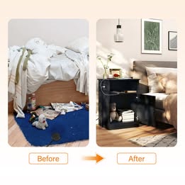 2 Bedroom  Nightstands  or End  tables With USB Charging Station