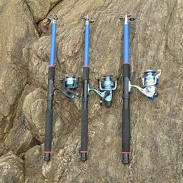 Carbon Fiber Fishing Rod Pole  Casting Spinning Telescopic Saltwater US