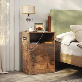 2 Bedroom  Nightstands  or End  tables With USB Charging Station