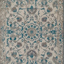 Traditional Rugs  Blue Gray Distressed Rug 5x8 Vintage   Rugs