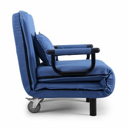 Folding Sofa Chair Chaise Lounge Single Sleeper Bed Arm Chair