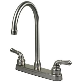 RV / Mobile Home Motor Vehicle Kitchen Sink Faucet - Stainless Steel Finish
