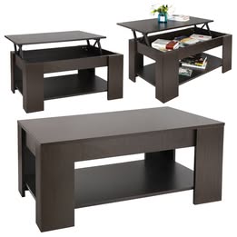 Lift-up Coffee Table with Hidden Storage Compartment
