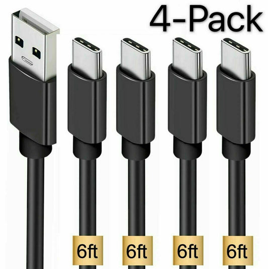 4 Pack OEM Samsung USB C Cable Type C Fast Charger For Galaxy S8 S9 S10 Plus