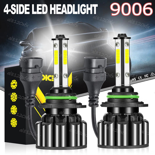 9006 HB4 LED Headlights Kit with Hi/Low Beam Pair 4-Sides