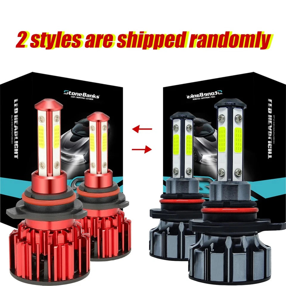 9006 HB4 LED Headlights Kit with Hi/Low Beam Pair 4-Sides