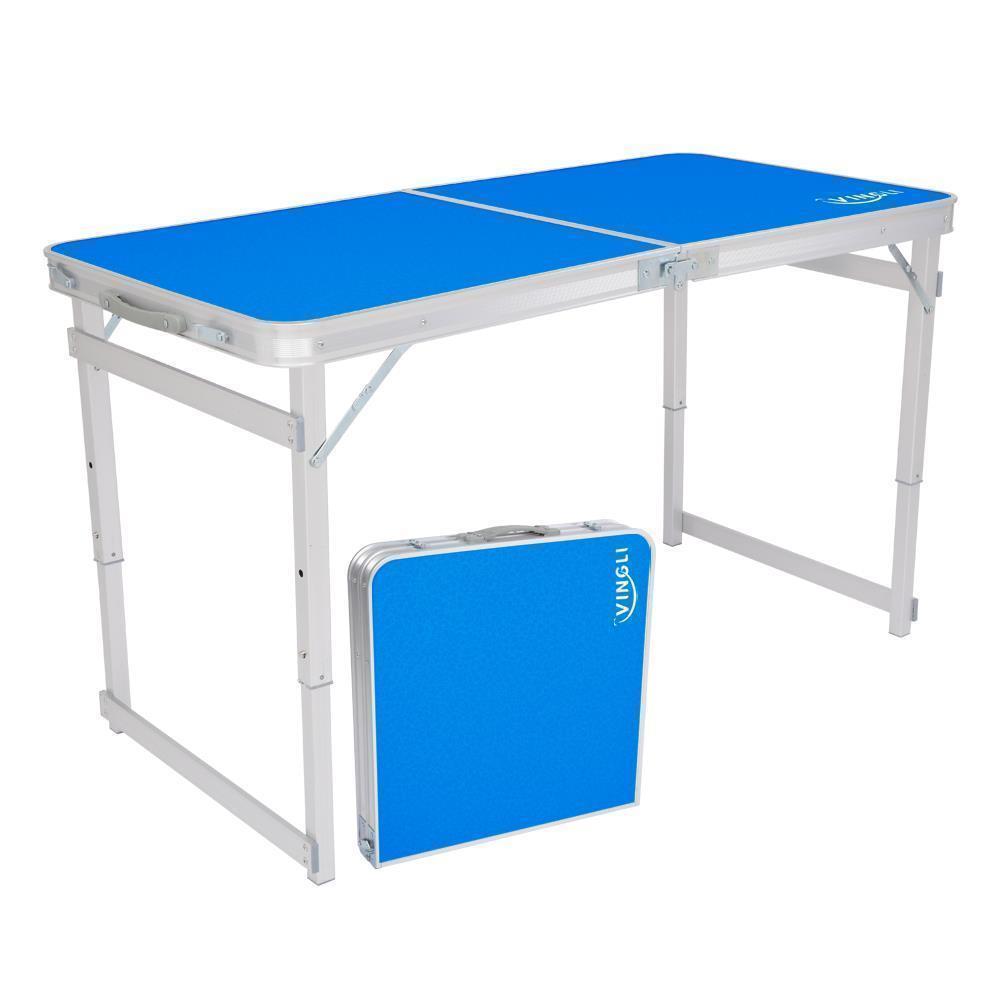 3'/ 4' / 6' Ft Aluminum Camping Folding Table Portable Office Camping Picnic BBQ