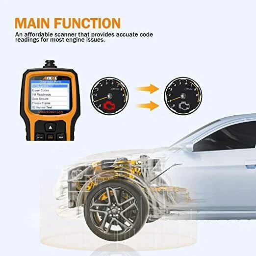ANCEL Car Diagnostic Scanner Code Reader Tool AD410 OBD2