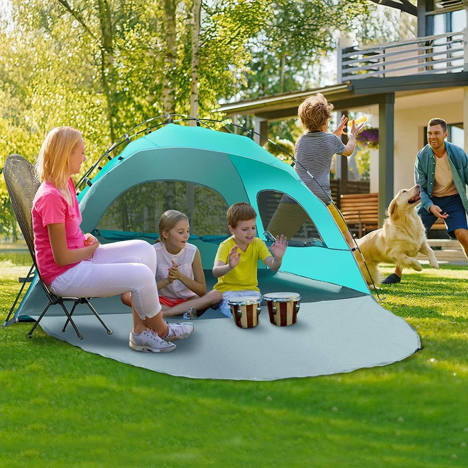 Large Beach Tent Cabana Sun Shelter with UPF 50+ Protection