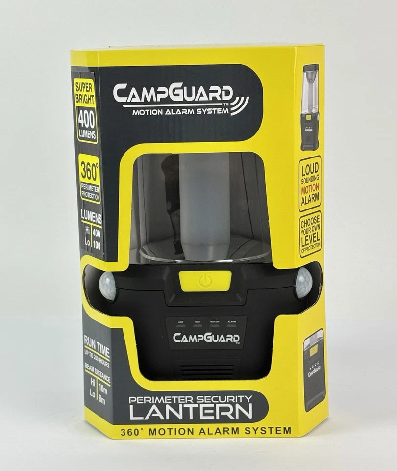 Camping Lantern With Auto Motion Alarm Security 400 Lumen