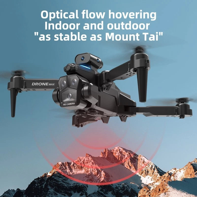 Drone 2026 4K HD 3 Camera WiFi FPV RC Foldable Quadcopter 360° Obstacle Avoidance