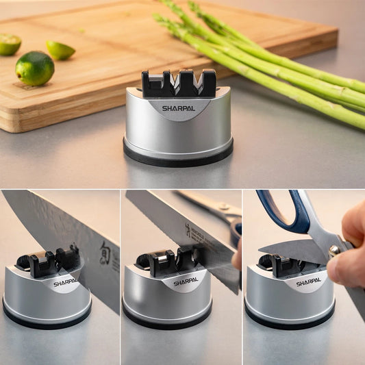 Kitchen Knife Scissors Sharpening Tool for Straight & Serrated Knives