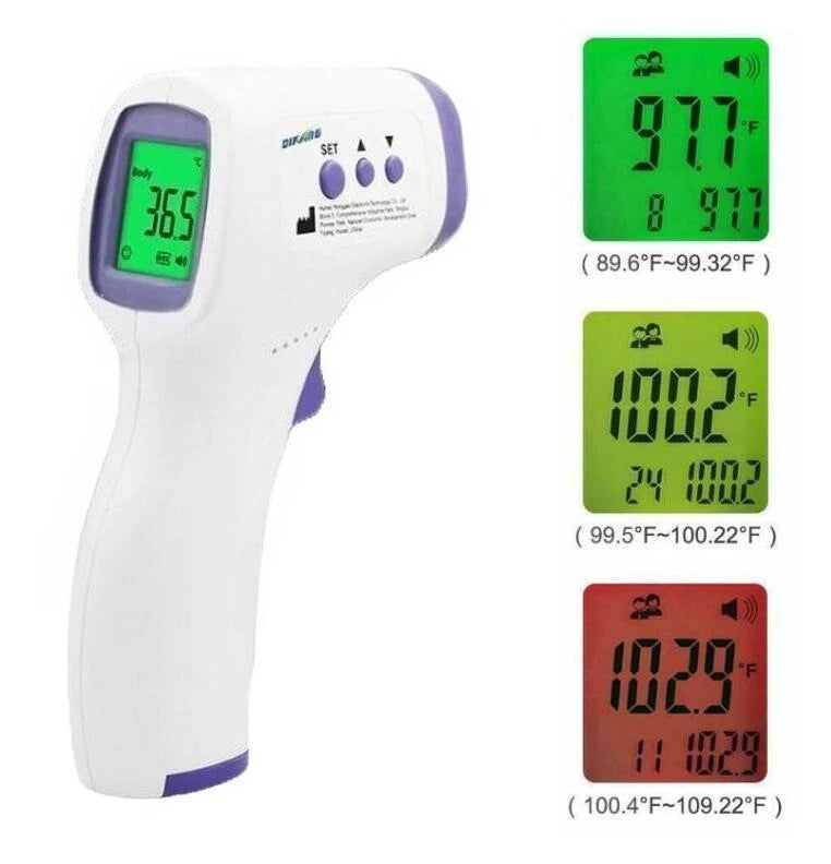 Large LCD Digital Infrared Non-contact Forehead Baby Temperature Gun