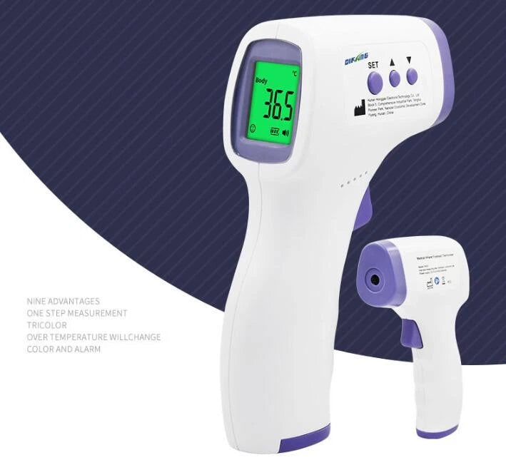 Large LCD Digital Infrared Non-contact Forehead Baby Temperature Gun
