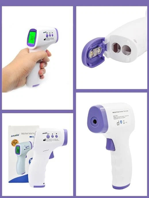 Large LCD Digital Infrared Non-contact Forehead Baby Temperature Gun
