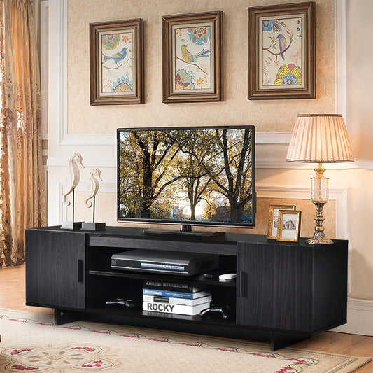 Modern TV Stand Media Entertainment Center for TV's up To 65" w/Storage Cabinet