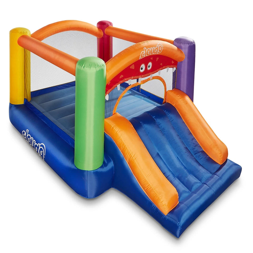 Monster Bounce House with Slide and Blower Inflatable Bouncer with Bag
