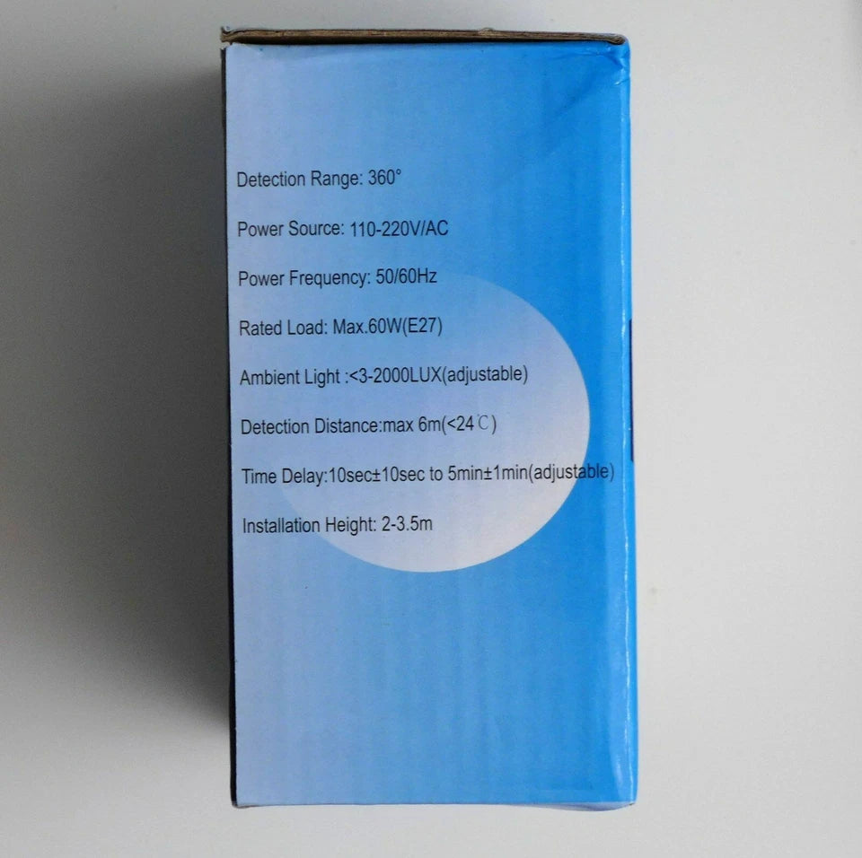 Light Socket Motion Detector Security Surveillance