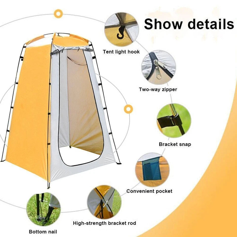 Camping Outdoor Shower Tent Toilet Rain Shelter Portable Privacy