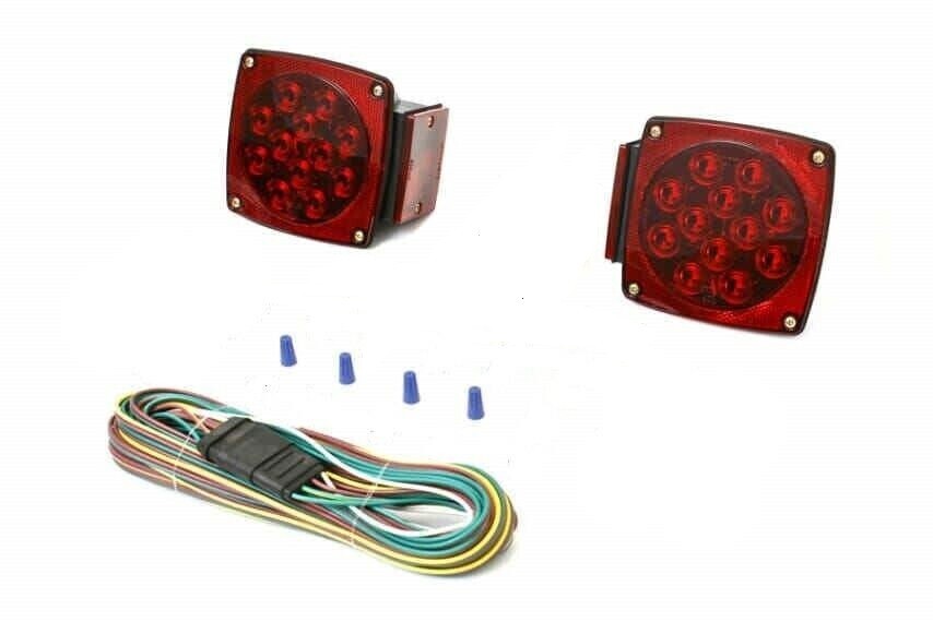 Rear LED Submersible Trailer Tail Lights Kit